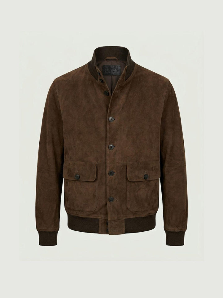 Giacca Riverside in camoscio cioccolato RIVERSIDE 126 JACK LEATHER 