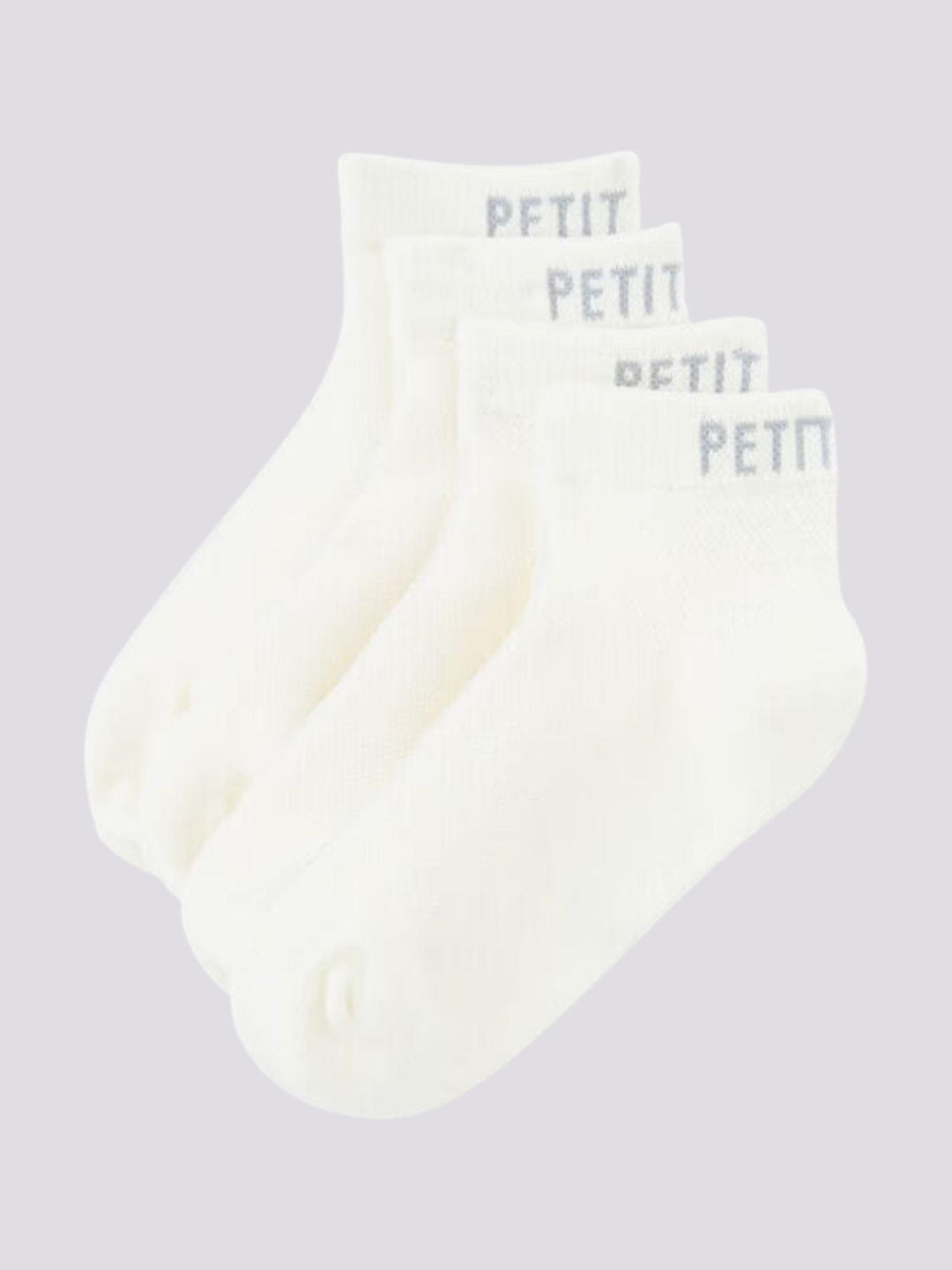 CONFEZIONE DA 2 PAIA DI CALZINI BIANCHI BAMBINO A0A5Z 01 PETIT BATEAU 