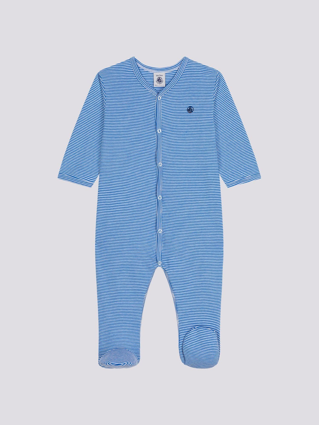 PIGIAMA BEBÈ IN COTONE A RIGHE A09HK 01 PETIT BATEAU 