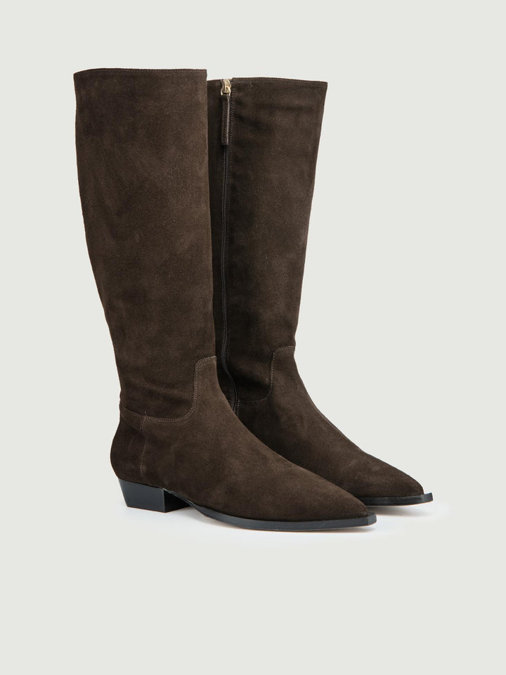 TEXANO ALTO CAMOSCIO MARRONE 25597 MARONE ANDREA MORANDO 