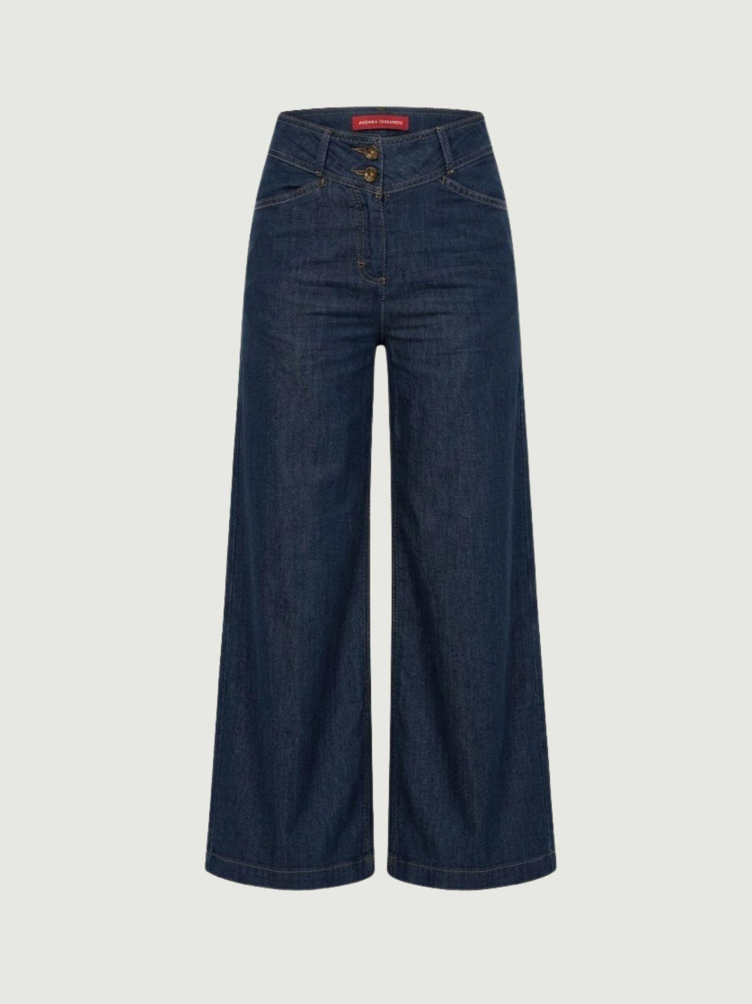 Pantaloni wide leg in cotone chambray INCA525 51 ANDREA MORANDO 