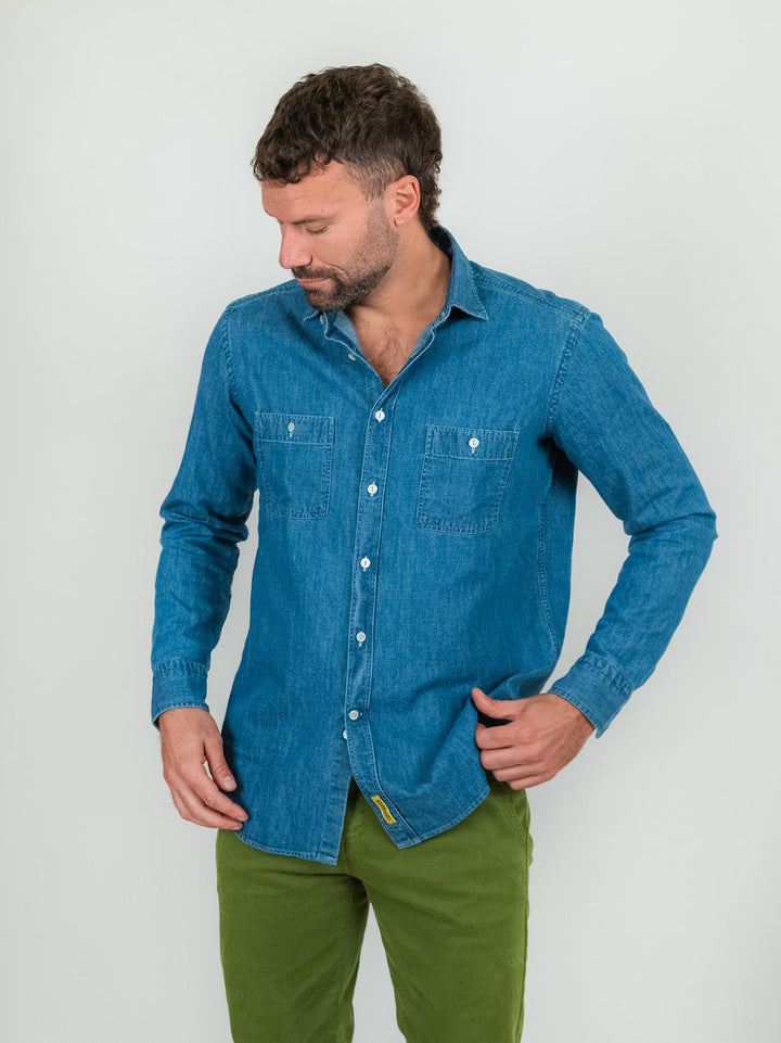 CAMICIA IN DENIM CON TASCHE