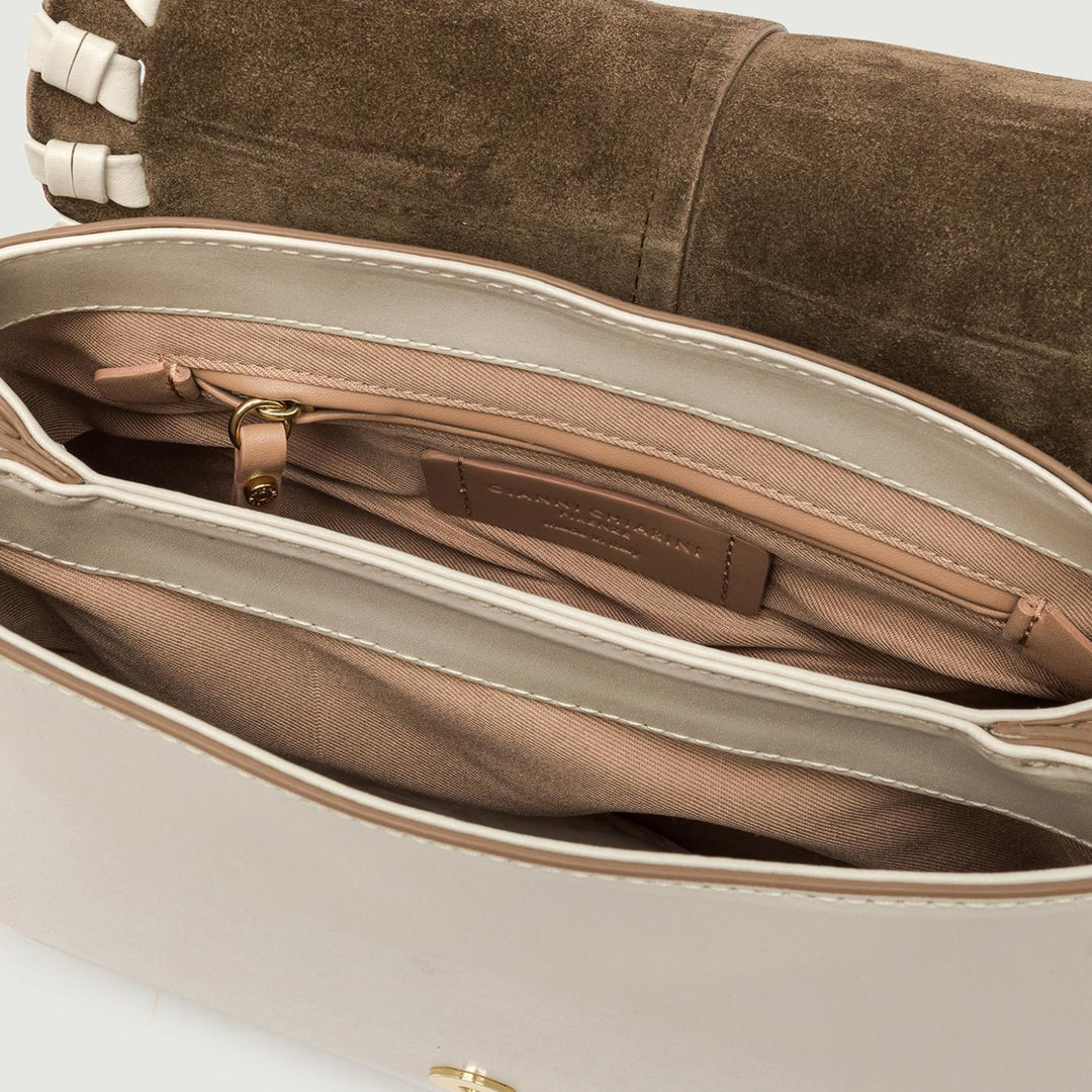 Borsa a spalla Helena Round special in pelle Marble BS 10846 PRCK-THR 3890 GIANNI CHIARINI 