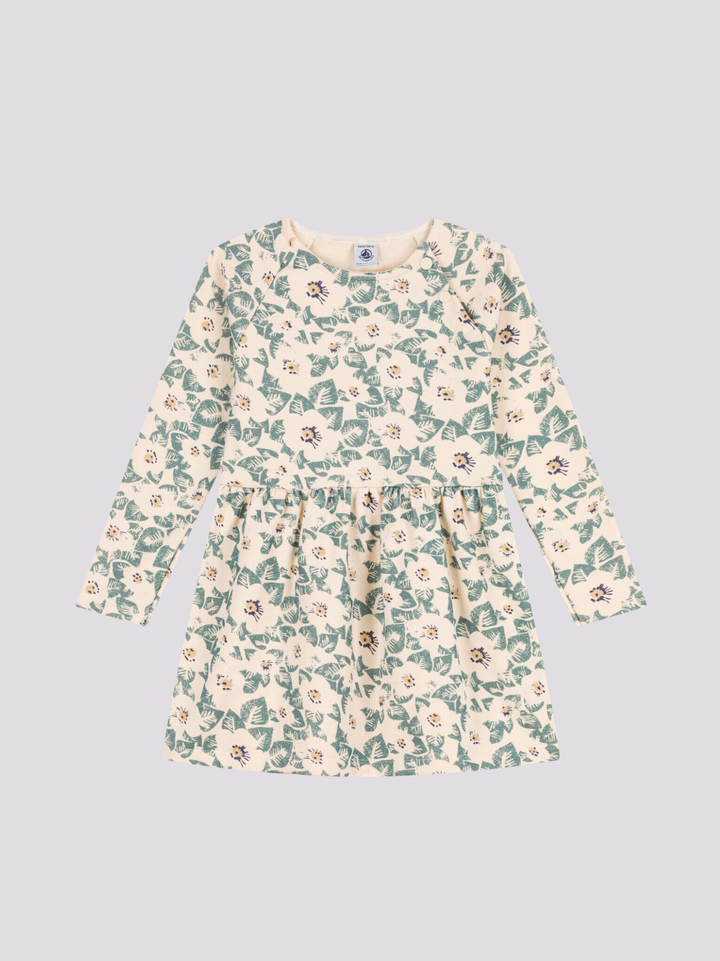 ABITO A MANICHE LUNGHE IN MOLLETON BAMBINA A08PA 02 PETIT BATEAU 