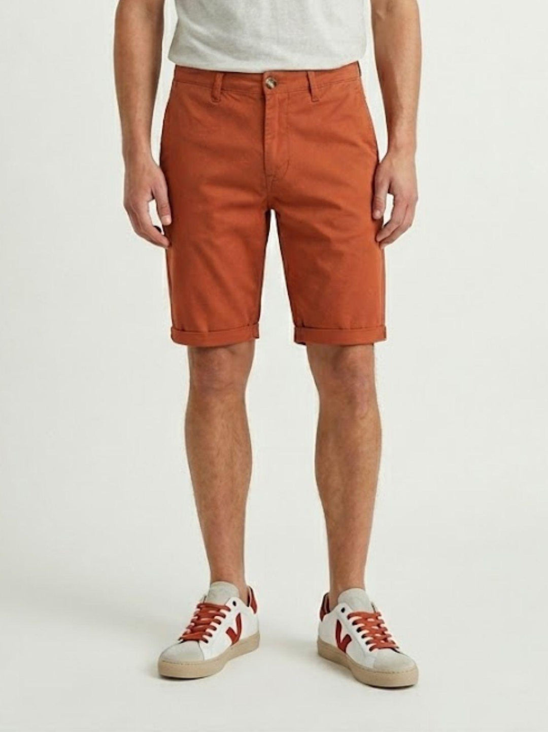 Bermuda in cotone mattone BU26S29BEPA1461TWILL 600 ANDREA MORANDO 