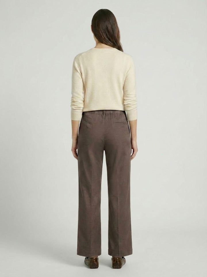 Pantalone a palazzo cioccolato 80378GB CIOCCOLATO ANDREA MORANDO 