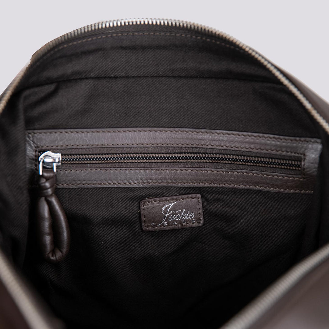 BORSA IN PELLE IMBOTTITA MARRONE JODI 06 JACK LEATHER 
