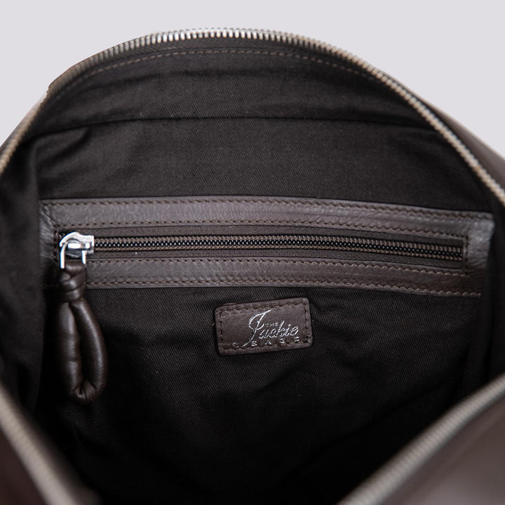 BORSA IN PELLE IMBOTTITA MARRONE JODI 06 JACK LEATHER 