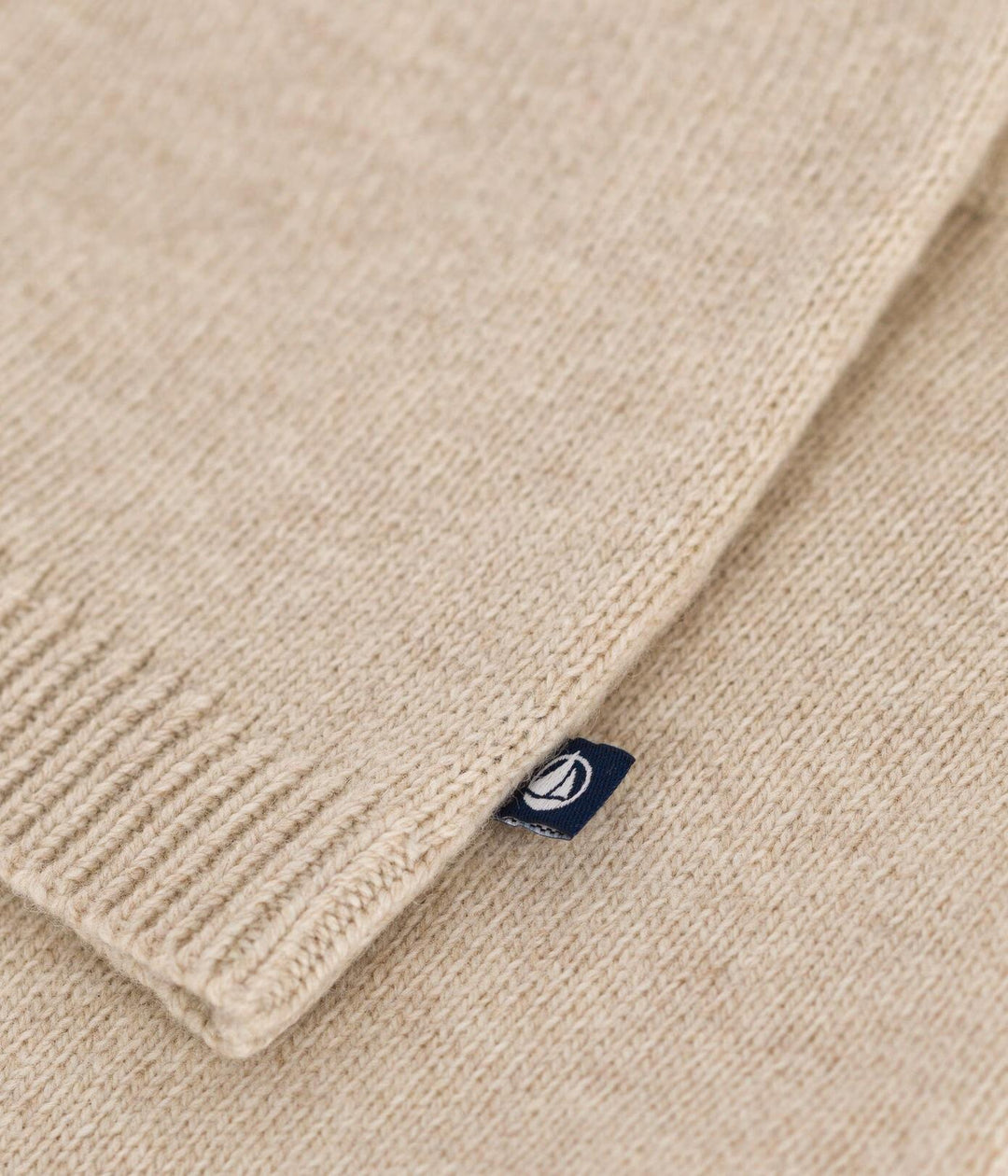 Set 2 pezzi in maglia beige motivo rosa A0AZJ 02 PETIT BATEAU 