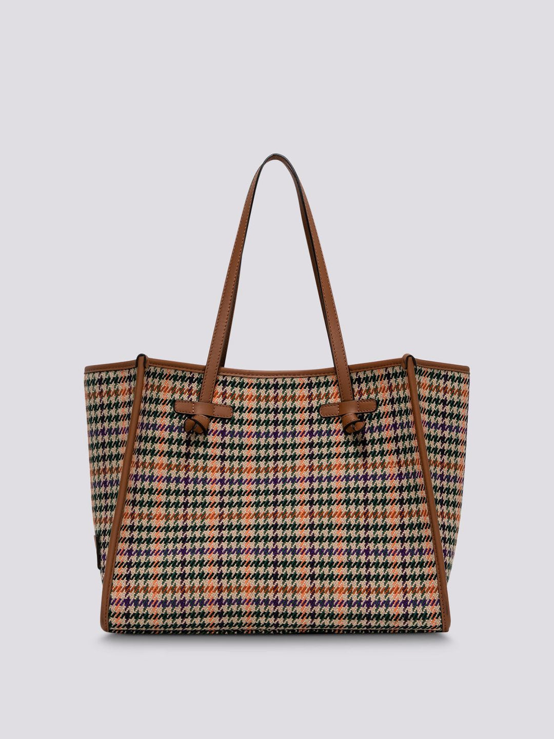 SHOPPING MARCELLA IN TESSUTO PIED DE POULE tabacco BS 6850/23AI NWCL 11667 GIANNI CHIARINI 