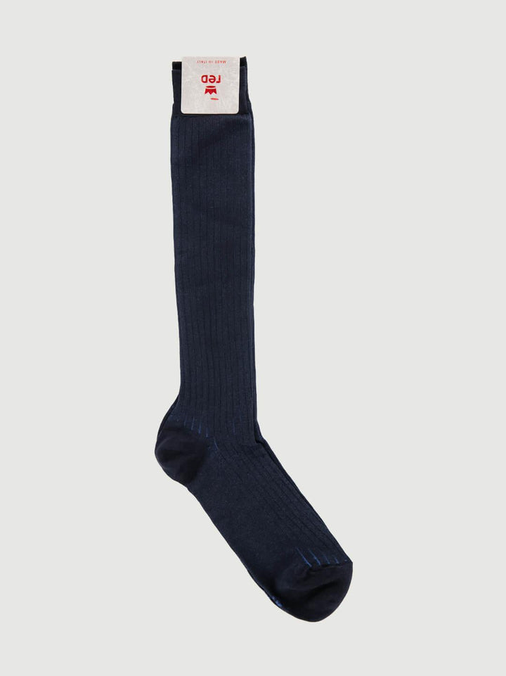 CALZA LUNGA A COSTE BLU 64558G BLU RED 