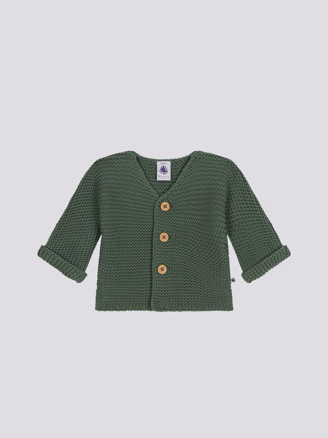 CARDIGAN IN TRICOT A PUNTO LEGACCIO PER BEBÈ A09J2 02 PETIT BATEAU 