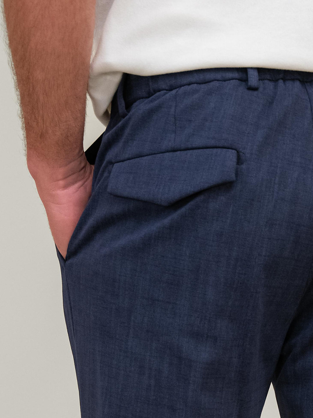 PANTALONE MISTO COTONE BLU NAVY OF1S2S4P031M 174 ANDREA MORANDO 
