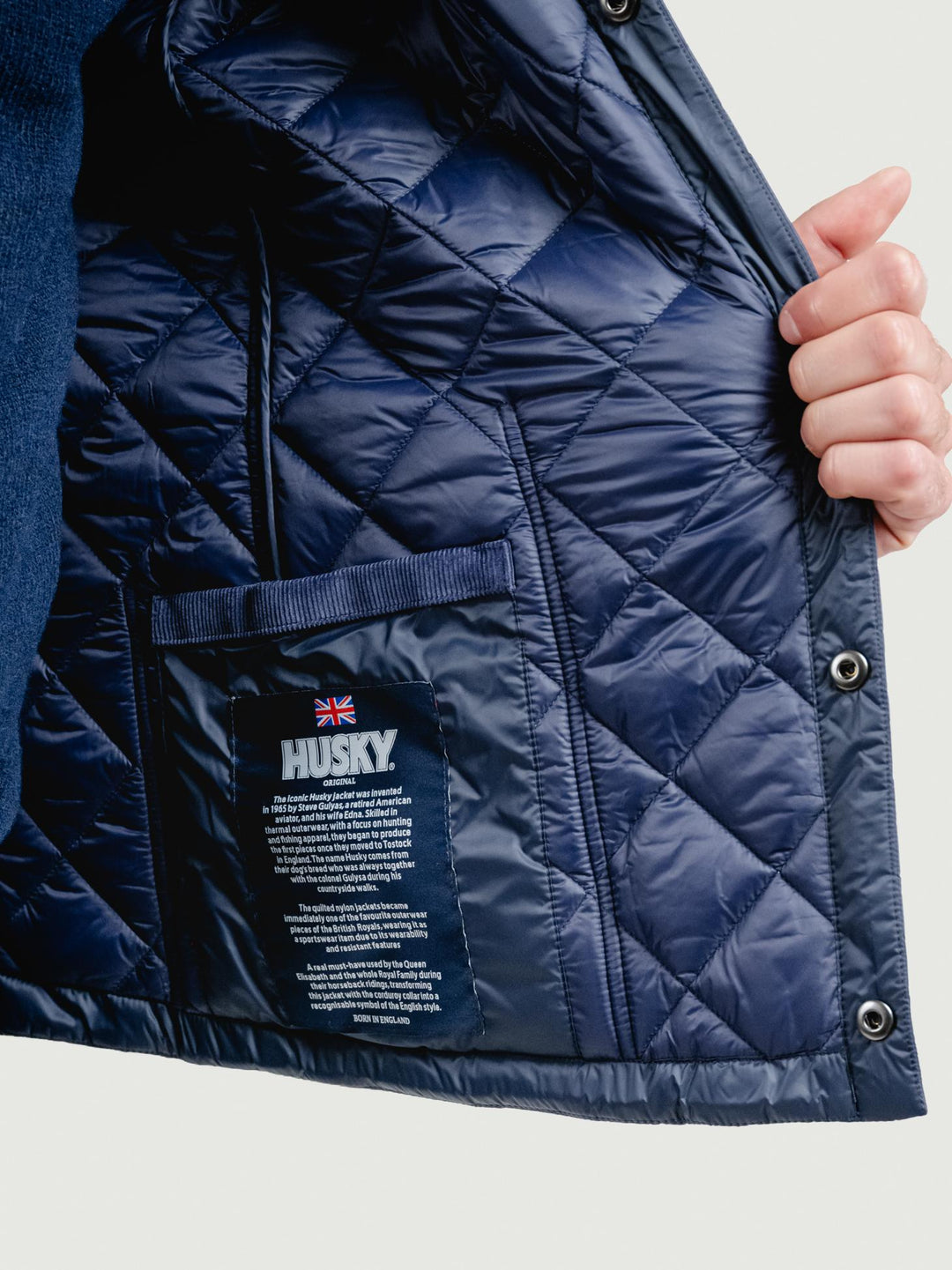 GIUBBOTTO TRAPUNTATO OSCAR BLU H0091K0029 BLU HUSKY 