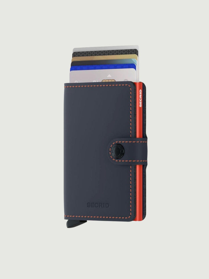 MINIWALLET MATTE BLU ORANGE MM NIGHTBLUE/ORANGE SECRID 