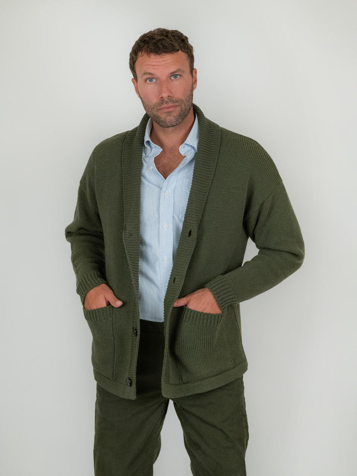 CARDIGAN MISTO LANA VERDONE F2W4M051M 131 ANDREA MORANDO 