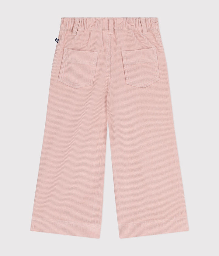 Pantaloni scampanati in velluto rosa A0BB0 01 PETIT BATEAU 