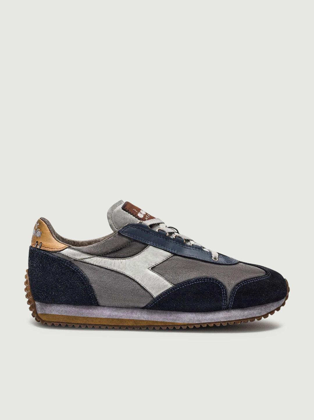 EQUIPE H CANVAS STONE WASH BLU INSEGNA 201 174736C1280 DIADORA 