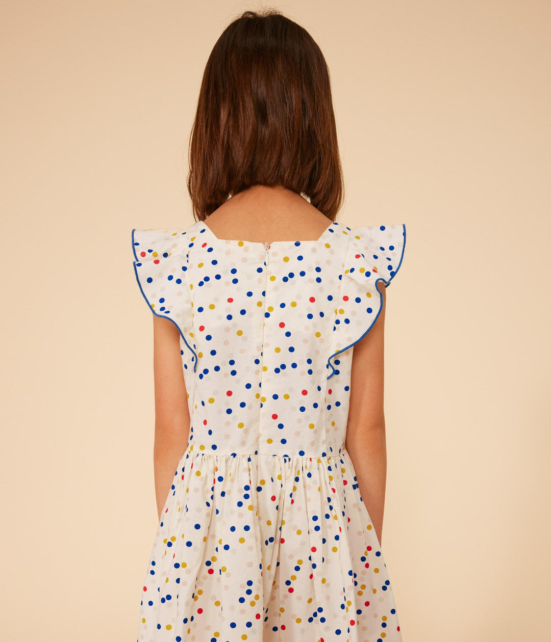 ABITO STAMPATO IN POPELINE BAMBINA A09NL 01 PETIT BATEAU 