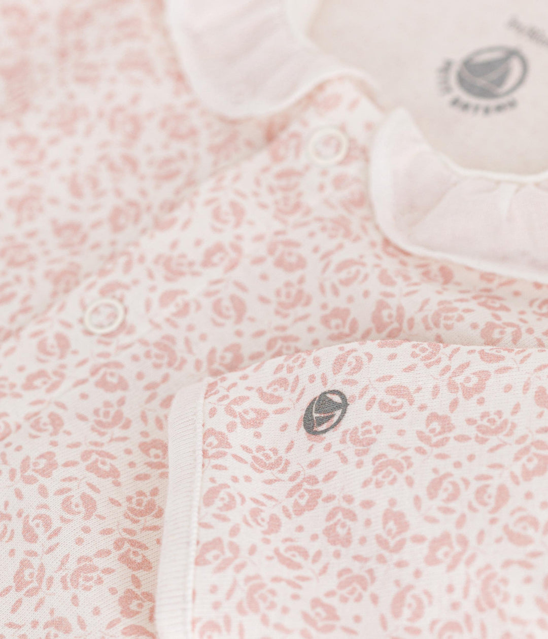 TUTINA PIGIAMA FANTASIA A FIORI IN COTONE BEBÈ A09G7 01 PETIT BATEAU 