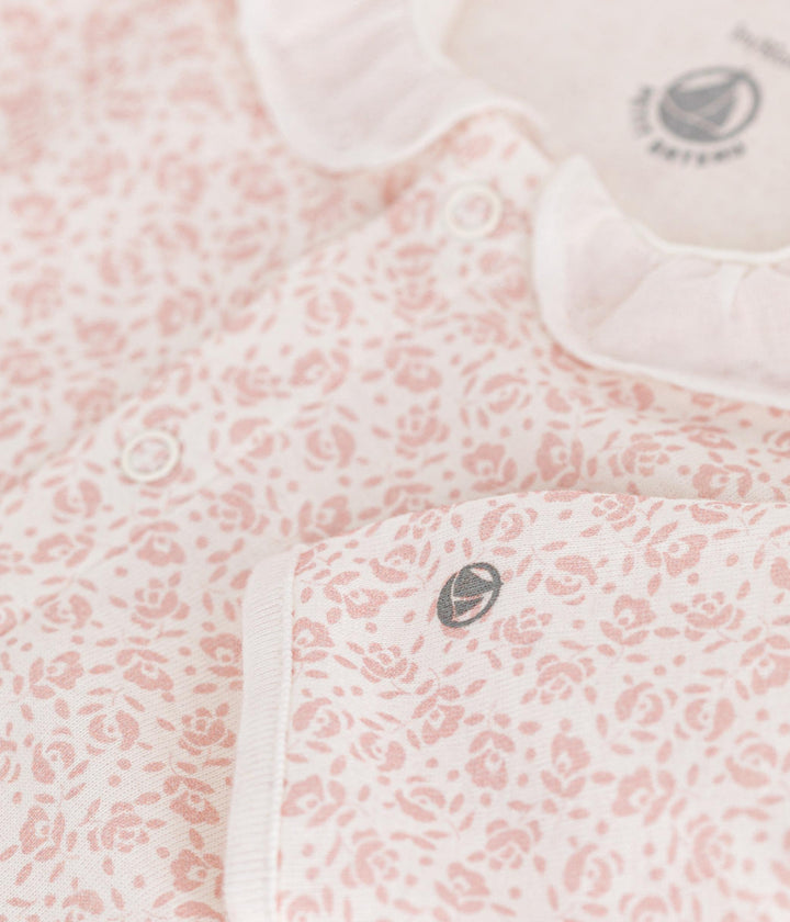 TUTINA PIGIAMA FANTASIA A FIORI IN COTONE BEBÈ A09G7 01 PETIT BATEAU 