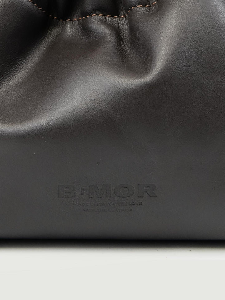 POCHETTE BON BON IN PELLE TESTA MORO BONBON TMORO BIMOR 