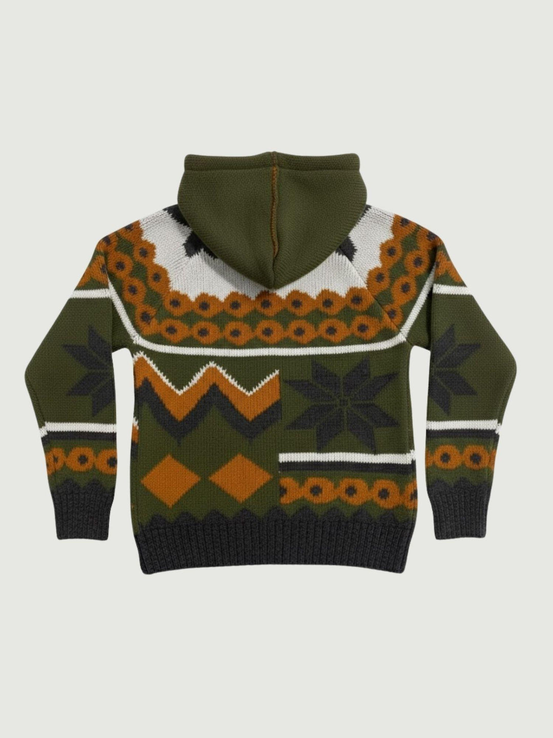 MAGLIONE CON CAPPUCCIO E  ZIP MULTICOLOR MENANDROD MILITARE ANDREA MORANDO 
