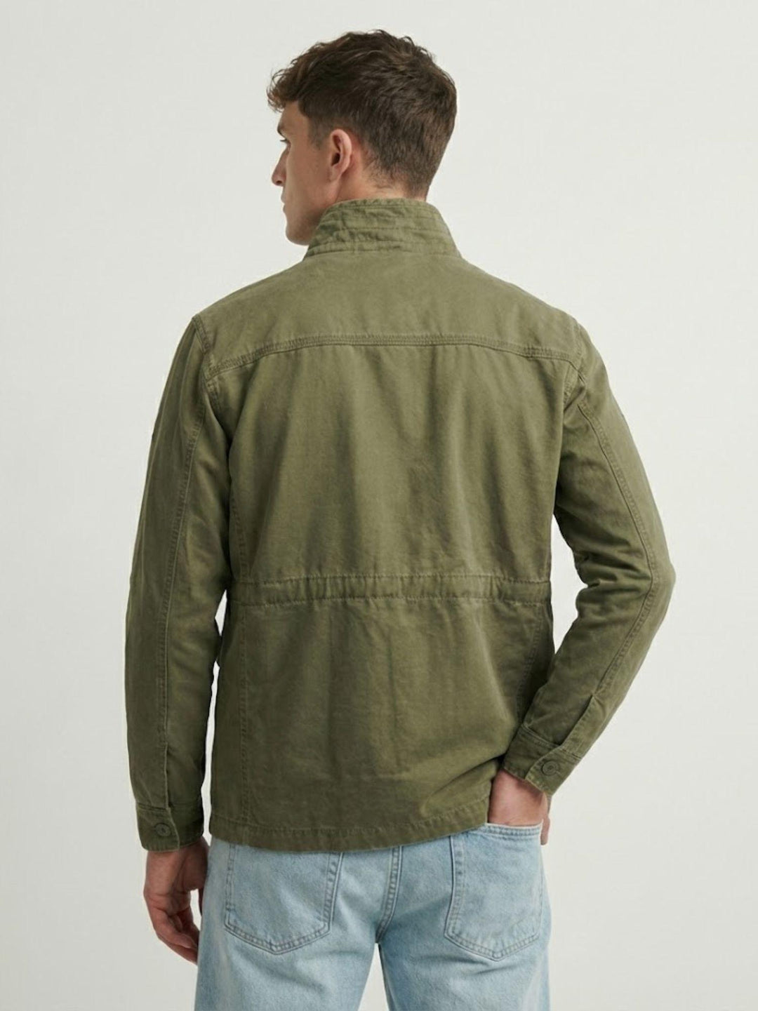 Field Jacket M65 in cotone organico verde militare M5012359A 8MI SUPERDRY 