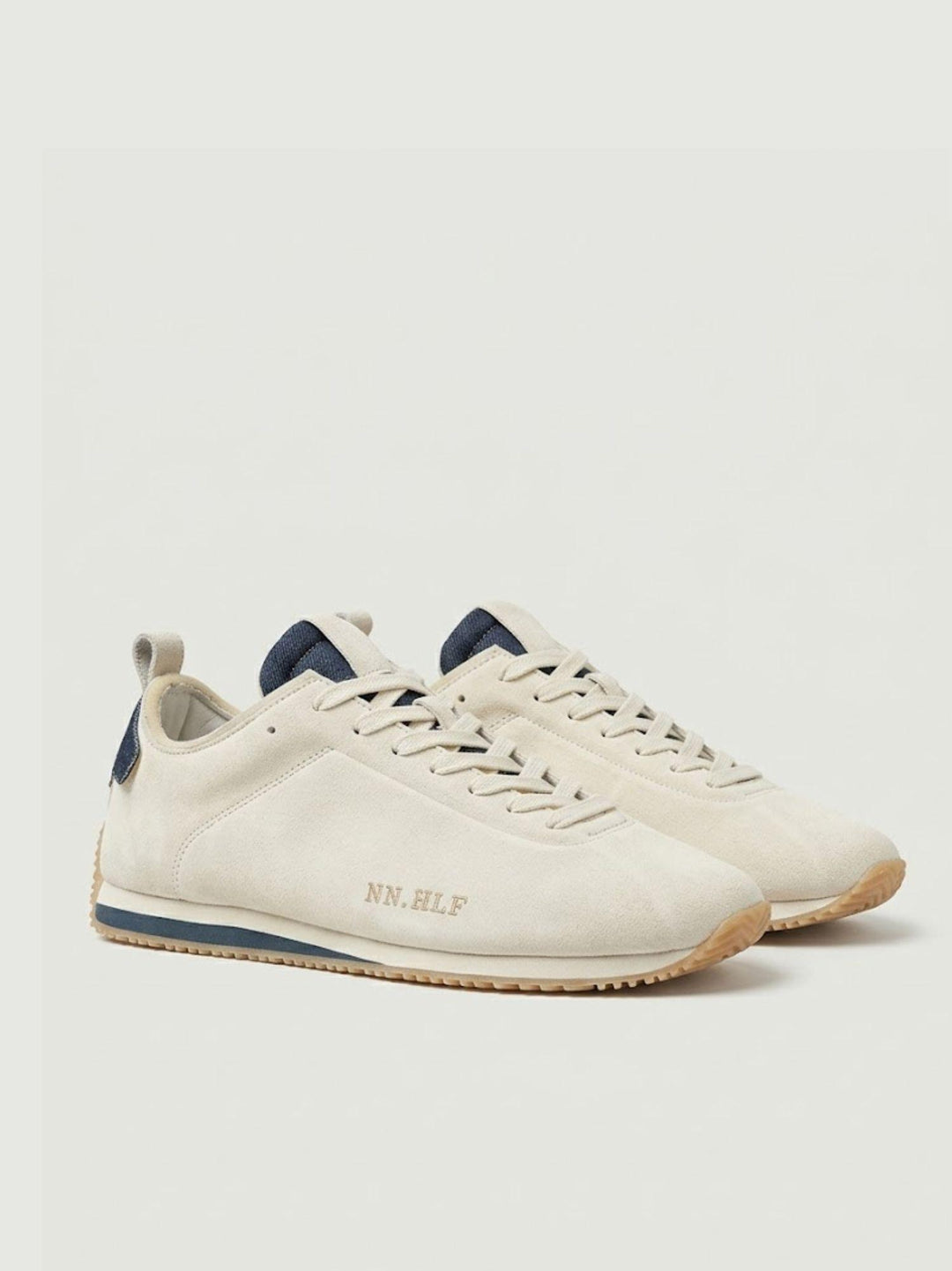 Sneaker Fishkat in pelle bianca con inserti navy FISHKAT OFF WHITE/NAVY NINE AN HALF 
