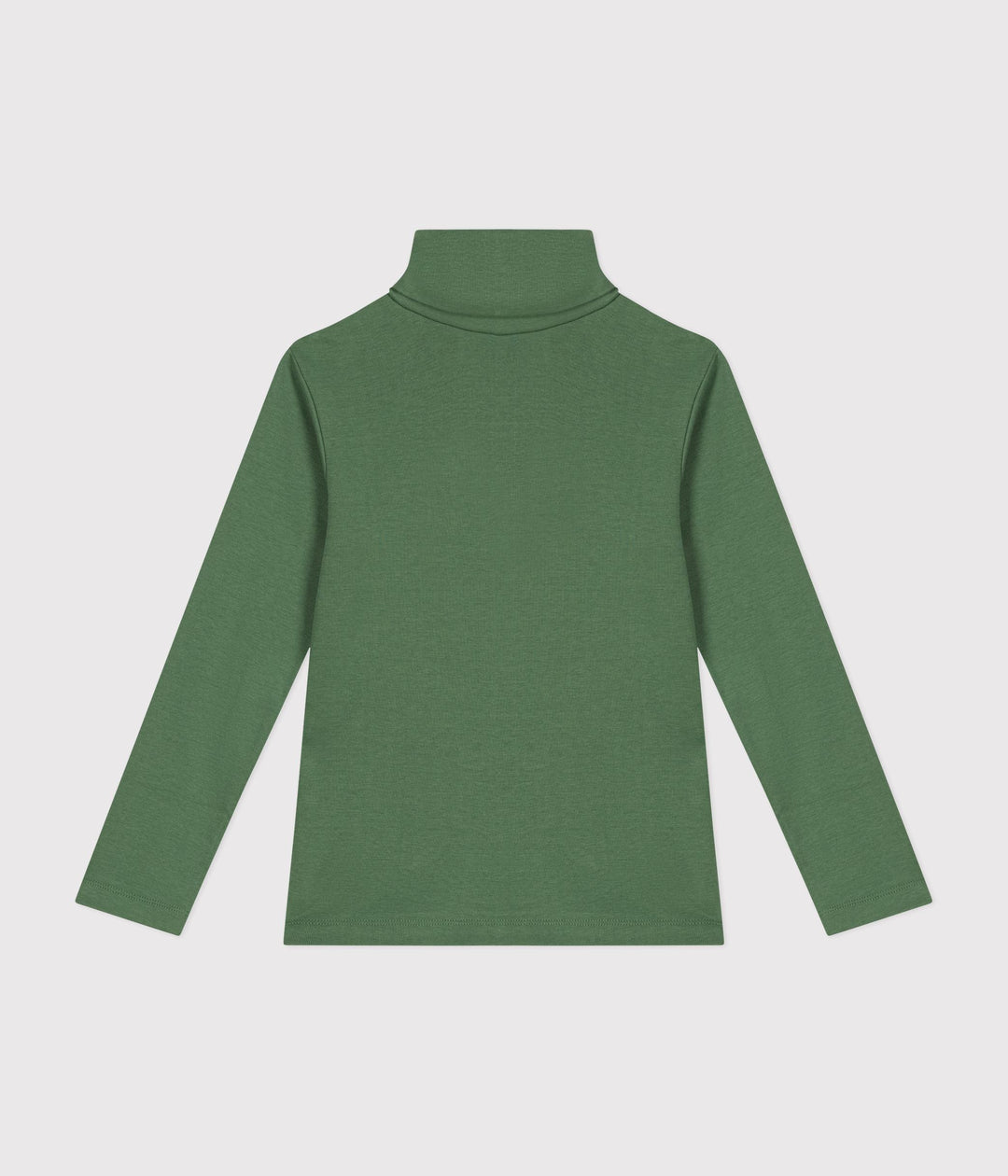 Dolcevita a collo alto verde in cotone unisex A0BJQ 66 PETIT BATEAU 