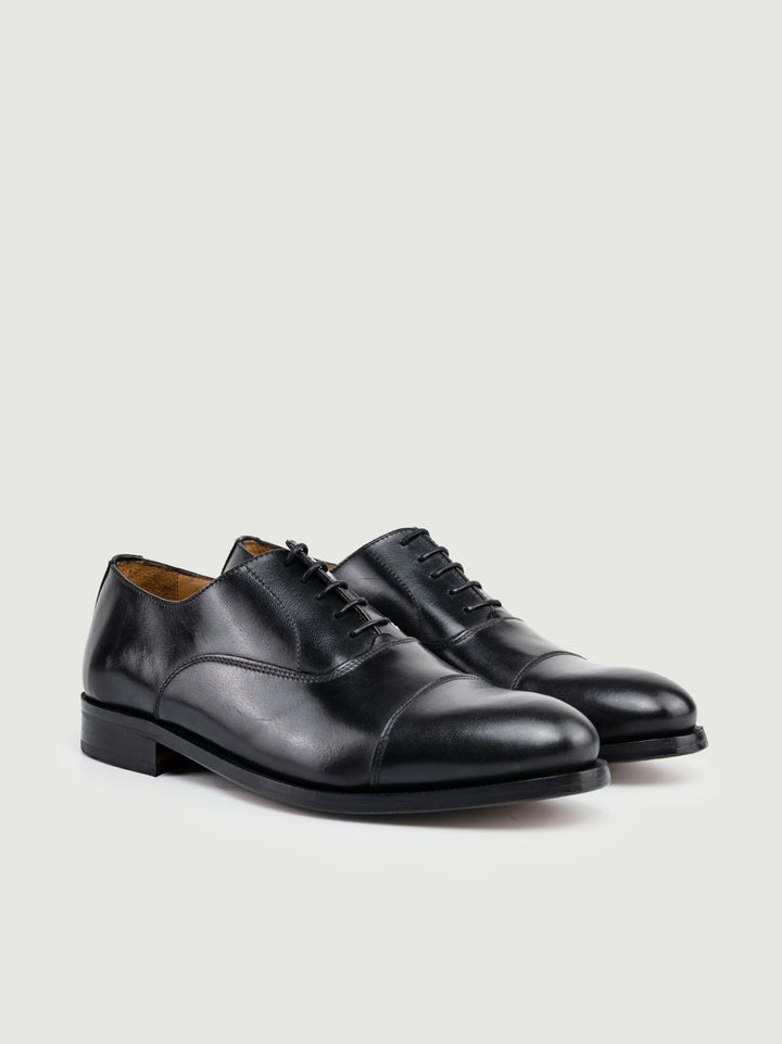 FRANCESINA IN PELLE NERA 350 BLACK SAXONE 