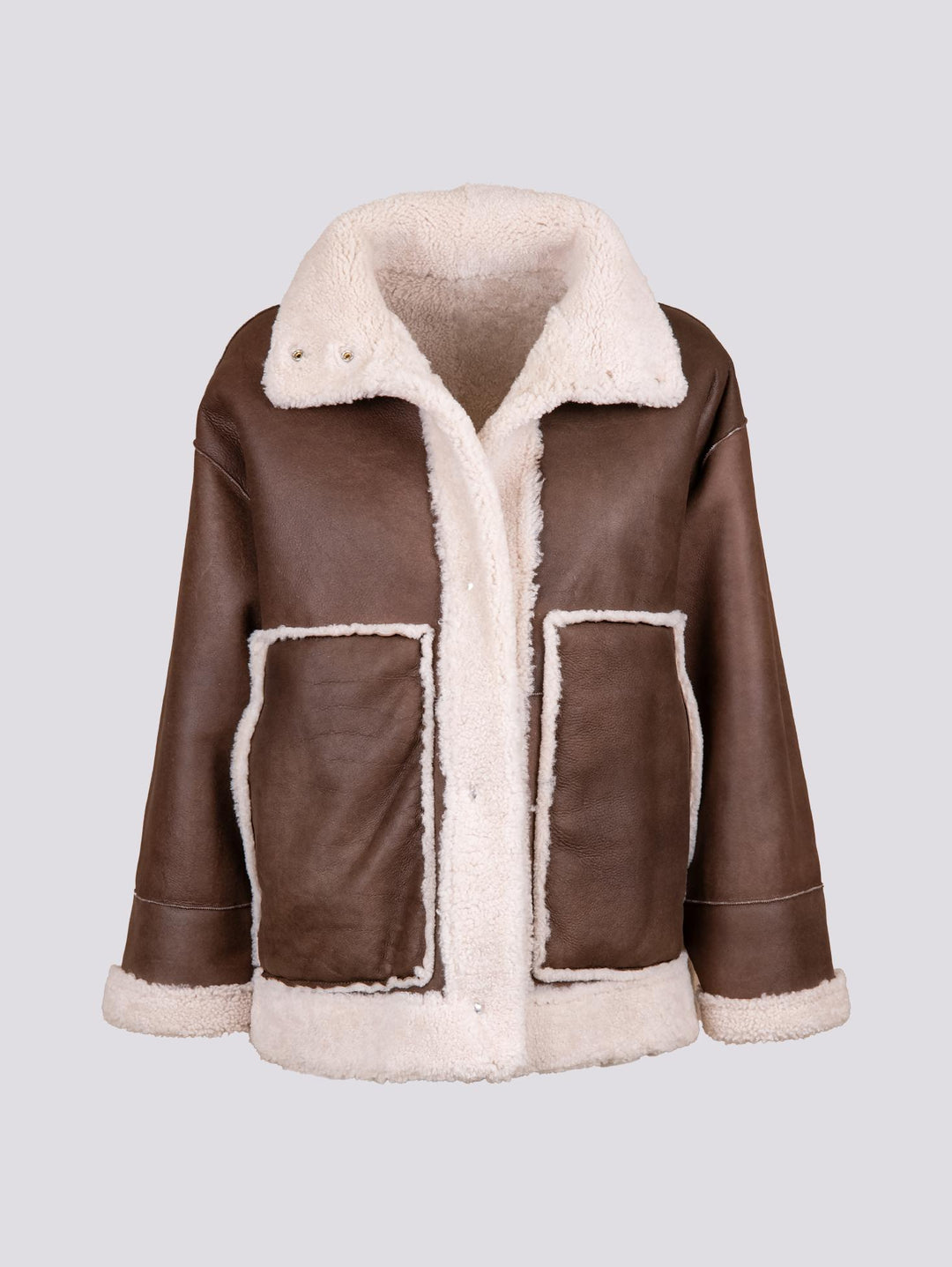 MONTONE "GIGR" REVERSIBILE IN PELLE MARRONE CHIARO GIGR 312 JACK LEATHER 