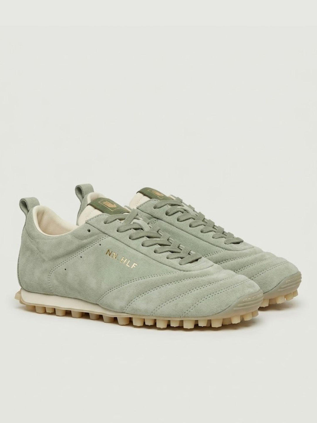 Sneaker sokker in suede color salvia SOKKER GREEN MILITARY NINE AN HALF 