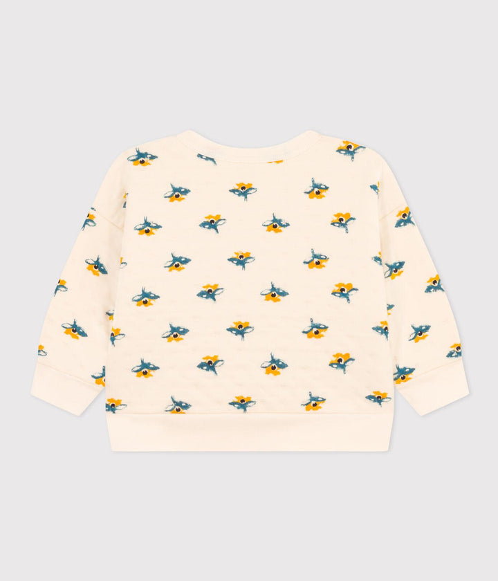 FELPA IN TUBIQUE TRAPUNTATO A08R8 01 PETIT BATEAU 