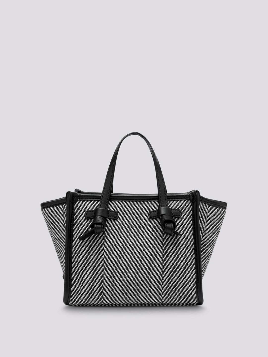Borsa a mano Miss Marcella in tessuto spiga nero bianco BS 8065/23AI SPIGA 11647 GIANNI CHIARINI 