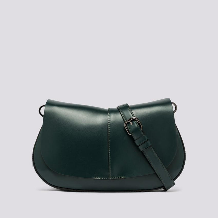Borsa a spalla Helena Round in pelle verde BS 9308 CALF 13134 GIANNI CHIARINI 