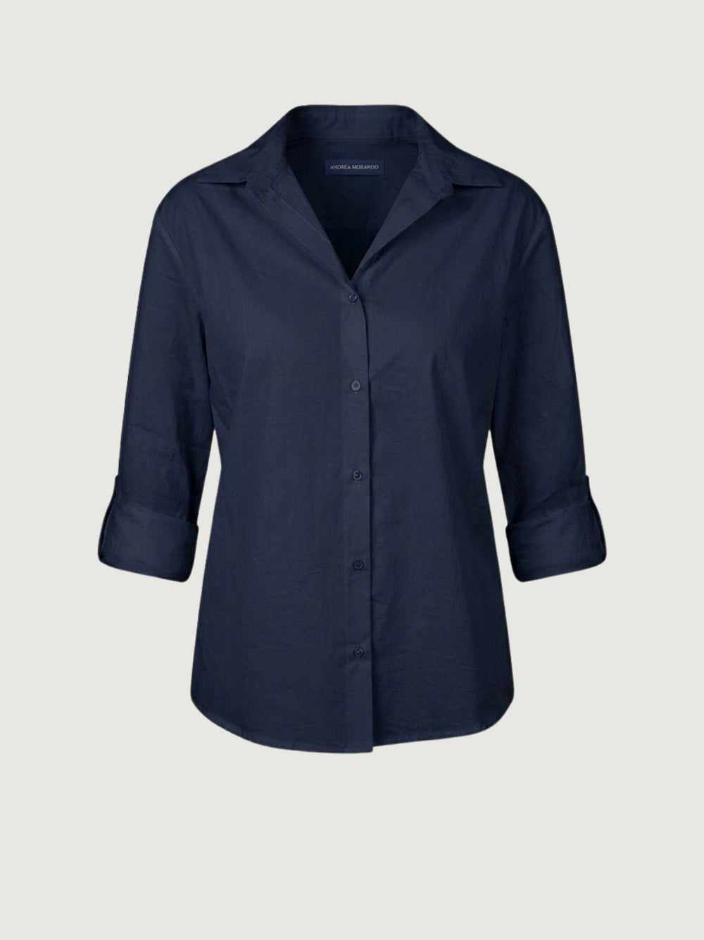 Camicia in cotone navy M796/221 1 ANDREA MORANDO 