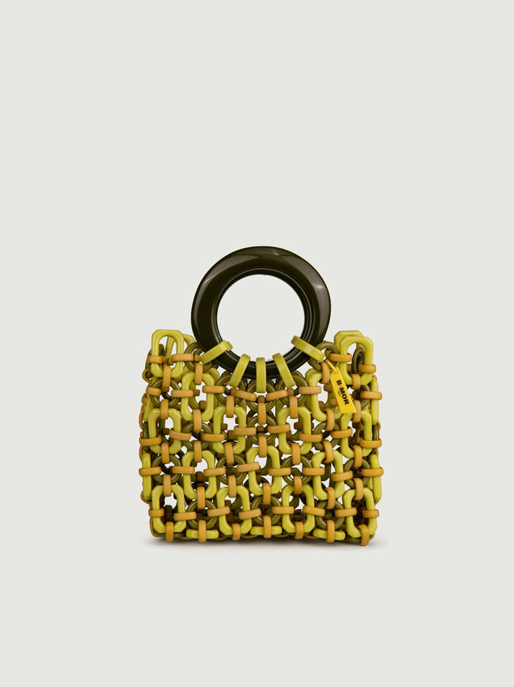 BORSA CON MANICI IN RESINA MULTICOLOR LIME "DOLL" DOLL LIME BIMOR 