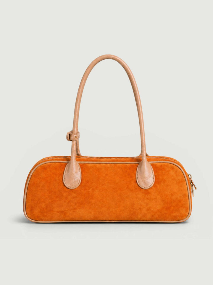 Borsa a spalla Doxie in pelle scamosciata arancio DOXIE ARANCIO BIMOR 