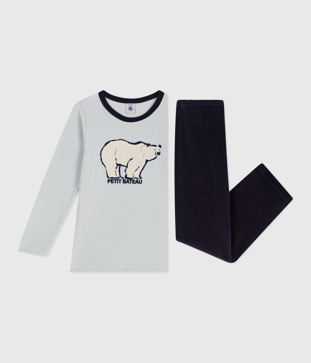 Pigiama in ciniglia bambino A0EGD 01 PETIT BATEAU 