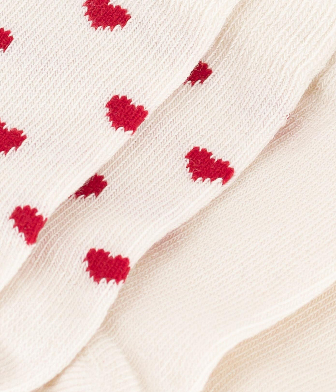 CONFEZIONE DA 2 PAIA DI CALZINI BEBÈ IN JERSEY DI COTONE A CUORI A08V6 01 PETIT BATEAU 