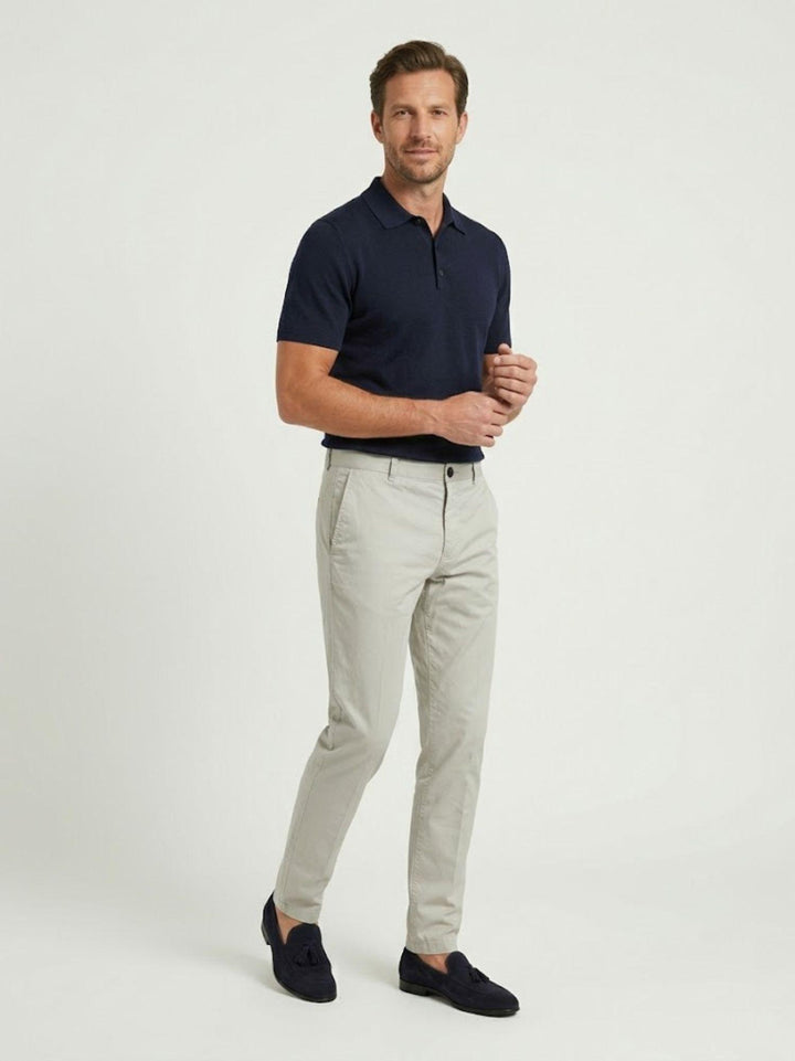 Pantalone striker chino in cotone grigio ghiaccio T83STR 938 NOLAB 