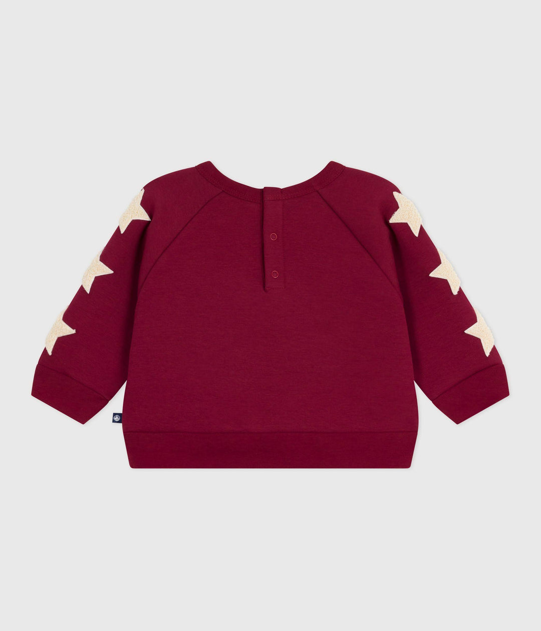 Felpa in cotone morbido e caldo con stelle stampate A0EDW 01 PETIT BATEAU 