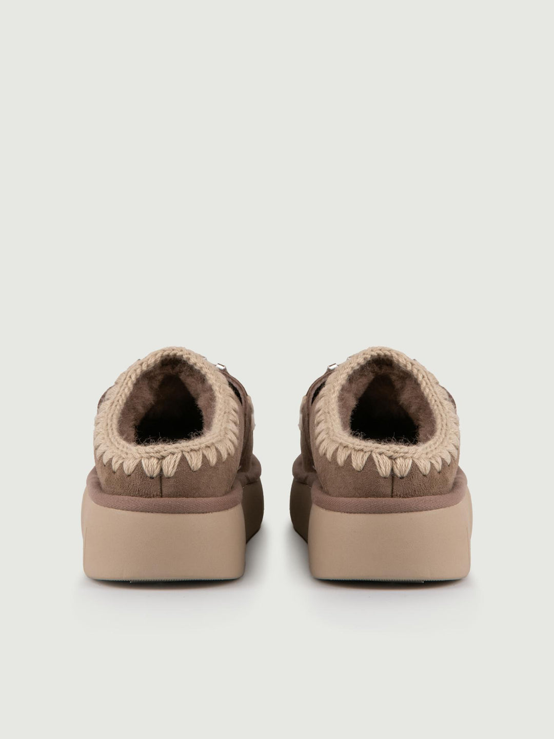 Bounce Clog Mou elephant grey con logo in metallo FW531001A ELGRY MOU 