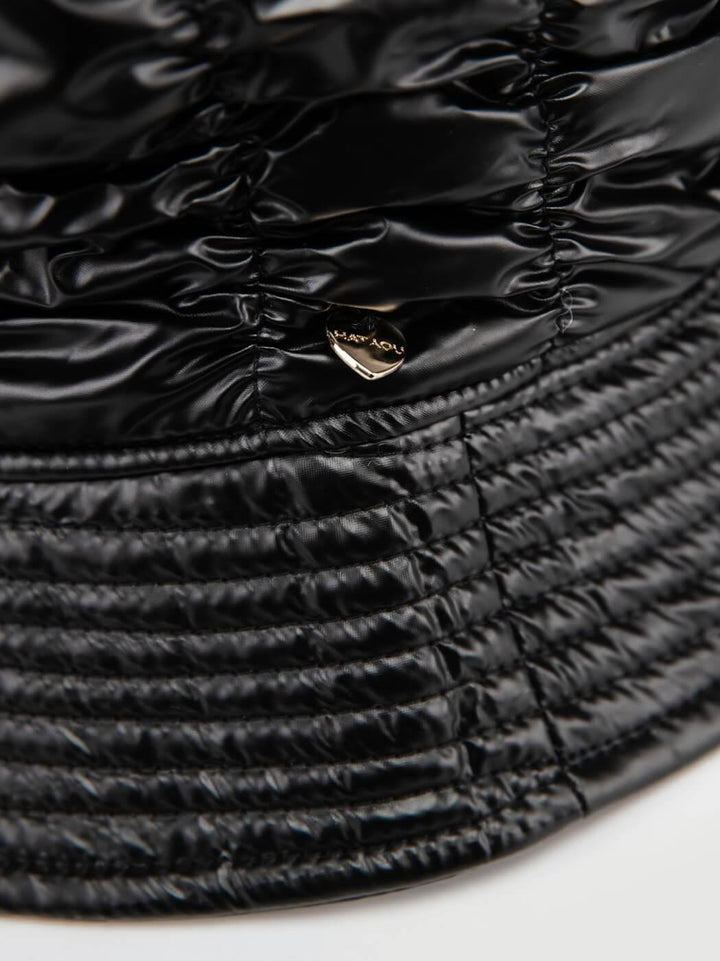 CAPPELLO BUCKET DA PIOGGIA NERO CP4284 NERO ANDREA MORANDO 