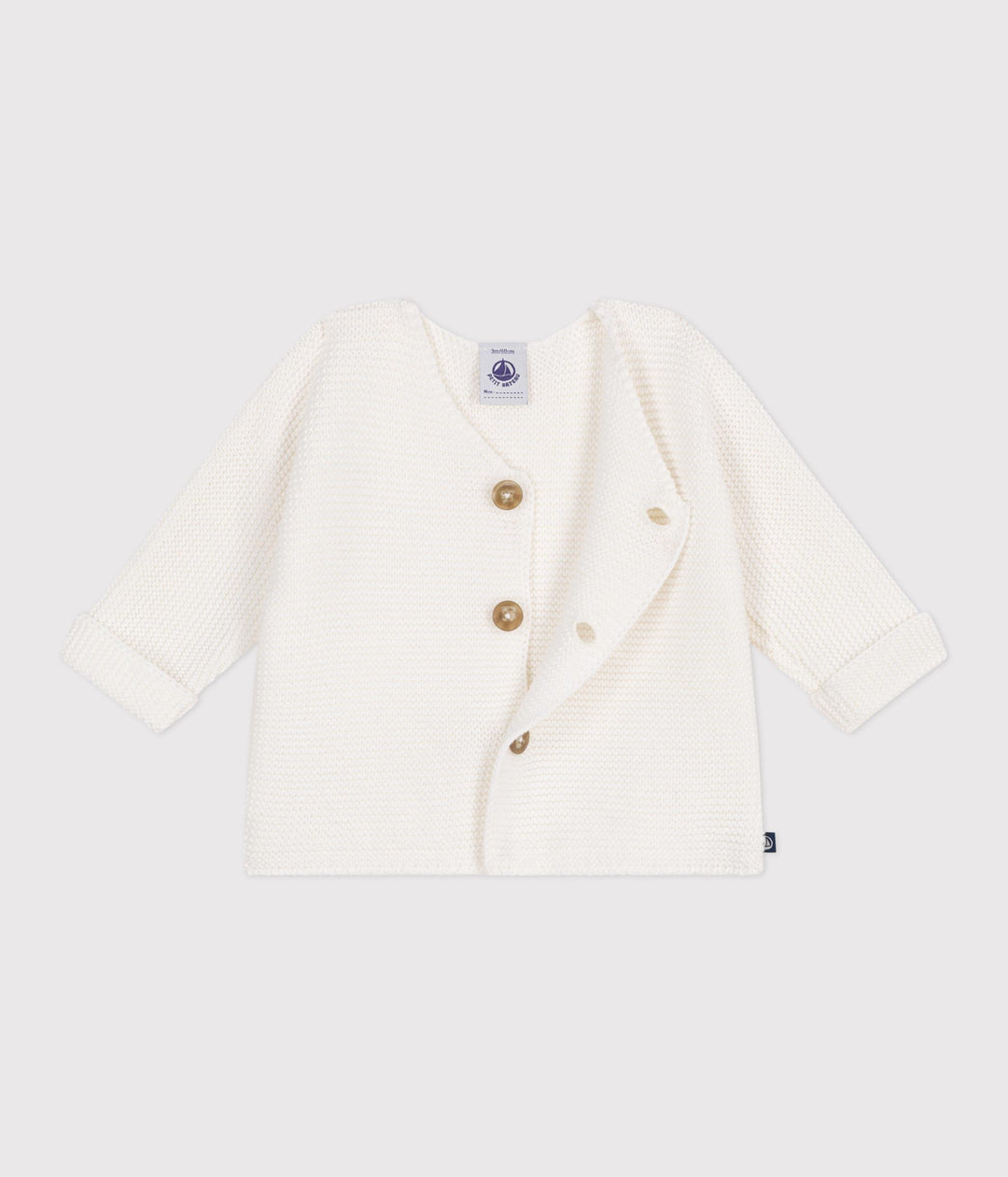 Cardigan in maglia di cotone neonato A0CES 13 PETIT BATEAU 