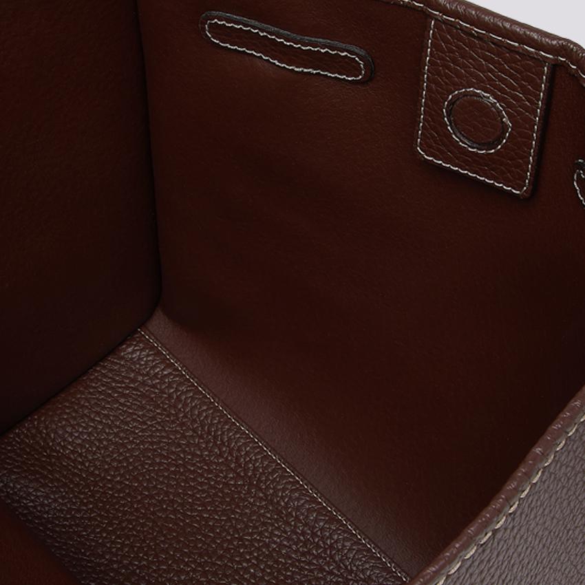 Shopping Marcella in pelle martellata testa di moro BS 9330 HKG 9017 GIANNI CHIARINI 