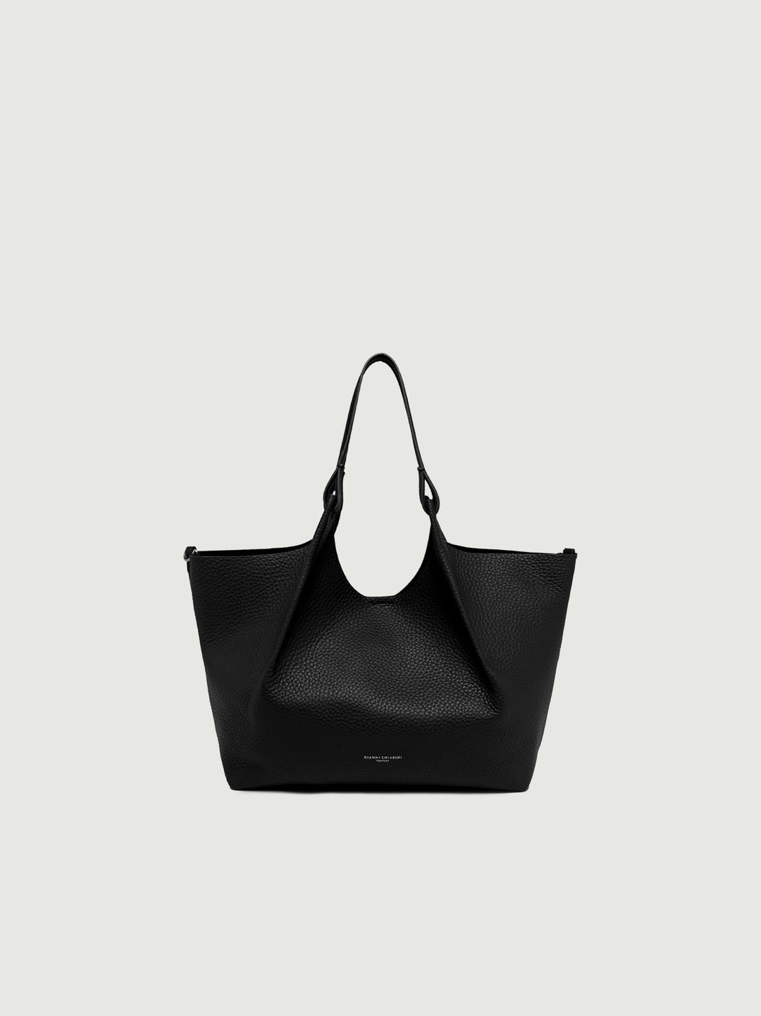 Borsa a spalla Dua in pelle double grana nera 9720 RNGDBL 12565 GIANNI CHIARINI 