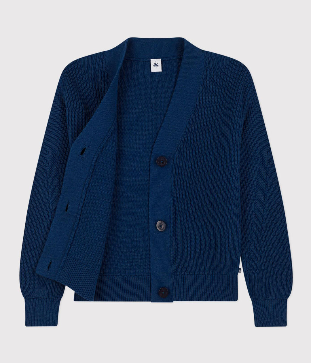 CARDIGAN A COSTA INGLESE IN COTONE DONNA A08A0 02 PETIT BATEAU 