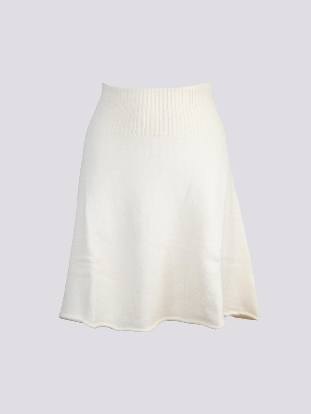MINI GONNA IN MAGLIA PANNA 0370/286 0248 BIMOR 